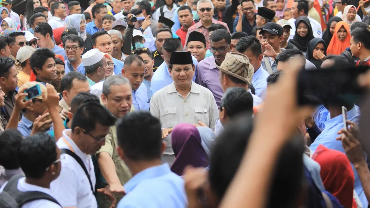 Prabowo Subianto di Lombok