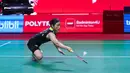 Tunggal putri Korea Selatan, An Se Young, saat bertanding melawan wakil Jepang, Akane Yamaguchi, pada final turnamen bulutangkis Indonesia Open 2026 di Istora Gelora Bung Karno, Senayan, Jakarta, Minggu (7/6/2026). (Bola.com/M Iqbal Ichsan)