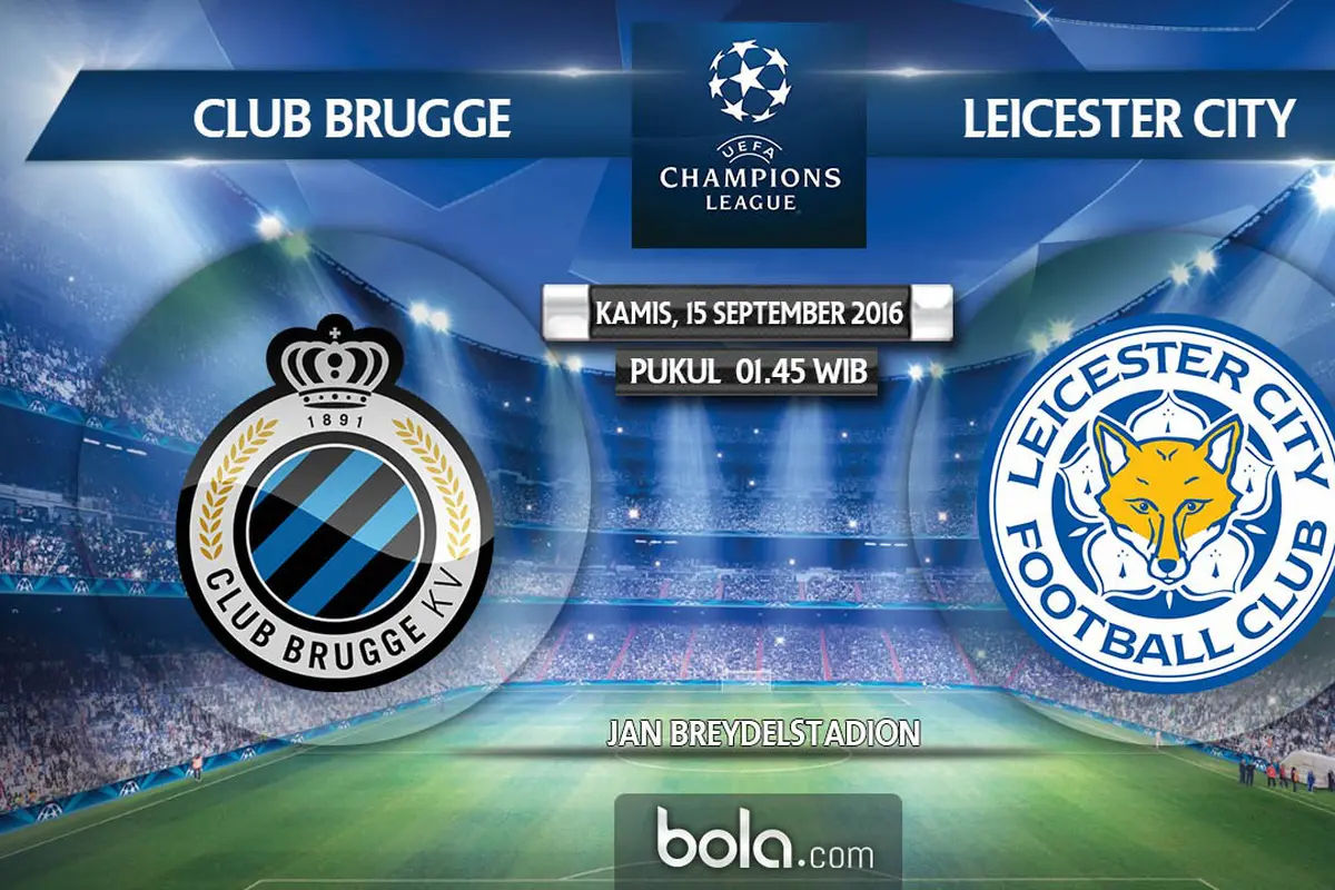 Club Brugge vs Leicester City (Bola.com/Adreanus Titus)