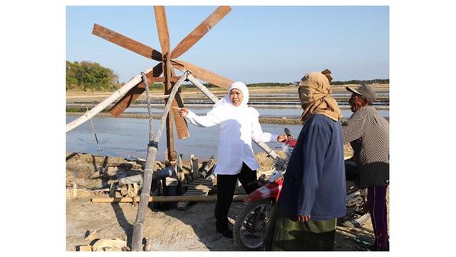 Khofifa Kunjungi Petani Garam di Madura