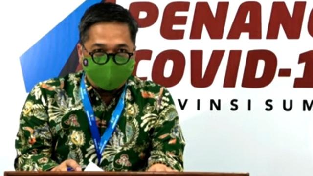 Jubir Gugus Tugas Percepatan Penanganan COVID-19 Provinsi Sumut, Aris Yudhariansyah.