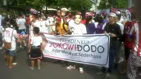 relawan Jokowi di Car Free Day