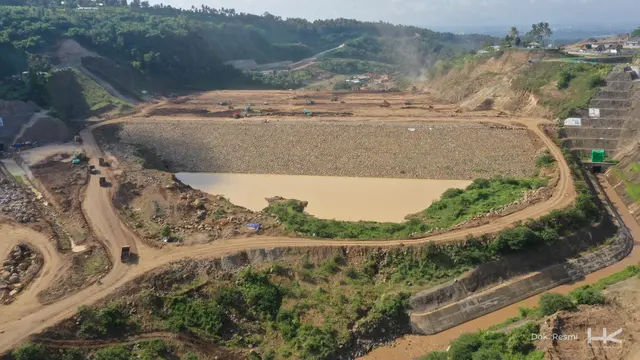 Proyek Bendungan Meninting paket I yangdibangun PT Hutama Karya (Persero)  berlokasi di Kabupaten Lombok Barat, Nusa Tenggara Barat (NTB).  (Dok HK)