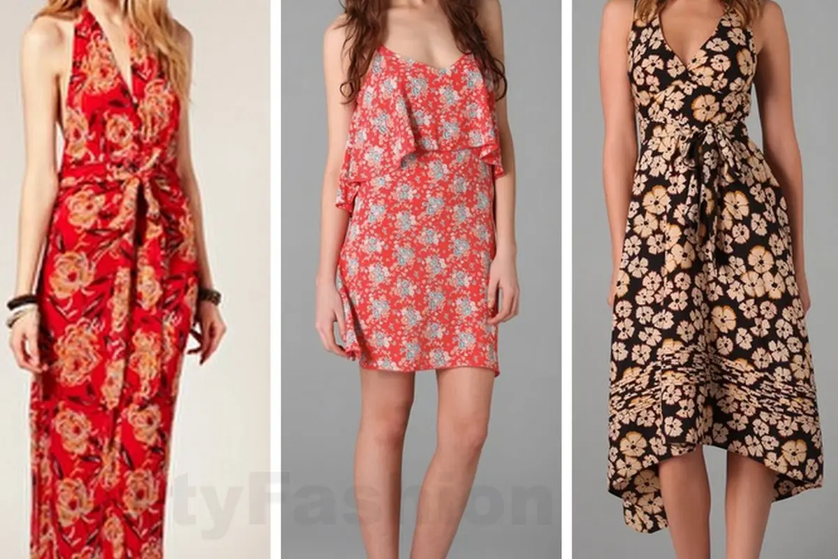 Tampil Anggun dengan Dress Motif Bunga