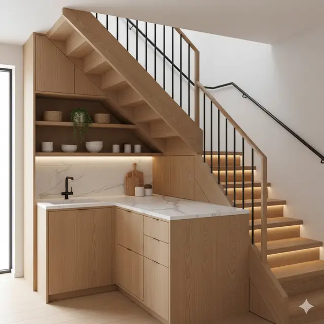 Model Dapur Minimalis Bawah Tangga