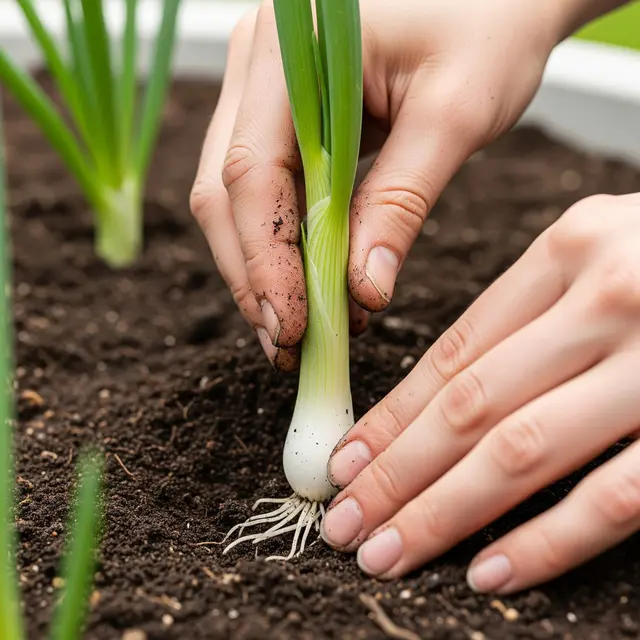 Cara Menanam Daun Bawang dari Sisa Potongan (AI)