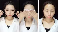 Berkat Makeup, Transformasi Drastis Wanita Ini Bikin Pangling