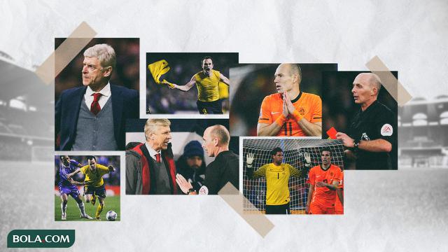 Kolase - Wasit Mike Dean, Timnas Belanda PD 2010,  Arsene Wenger, Andres Iniesta di Semifinal LC 2009