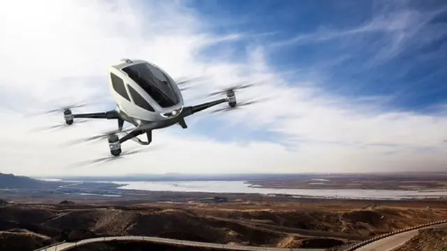 Ehang 182, Drone Pertama di Dunia yang Bisa Bawa Penumpang
