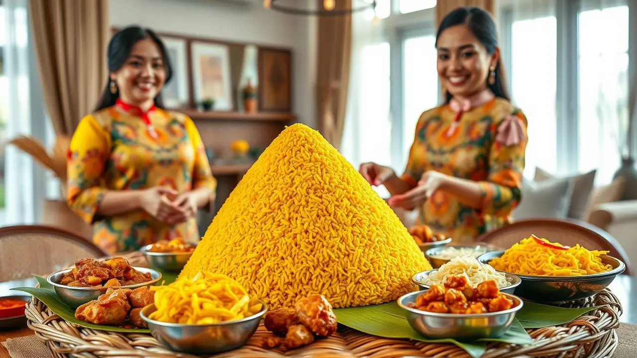cara buat nasi kuning