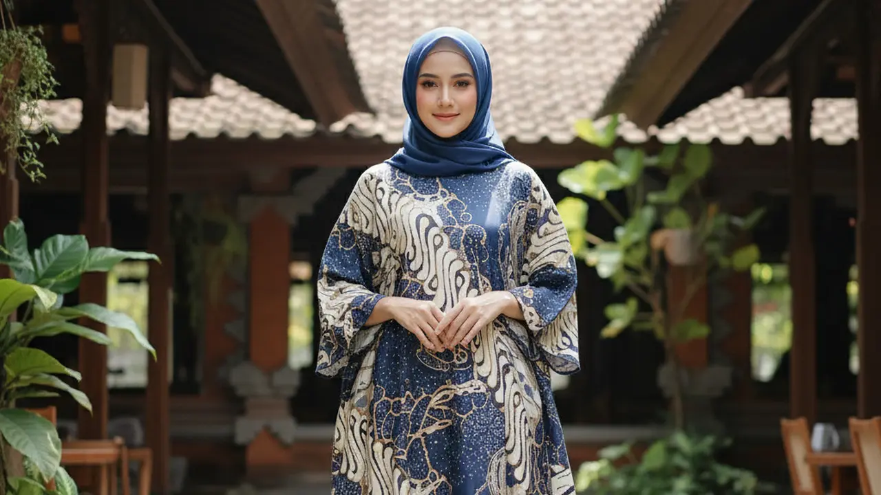 Model Gamis Batik Bahan Rayon Terbaru 2025