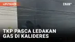PASCA LEDAKAN TABUNG GAS DI KALIDERES, GARIS POLISI TERPASANG DI TKP
