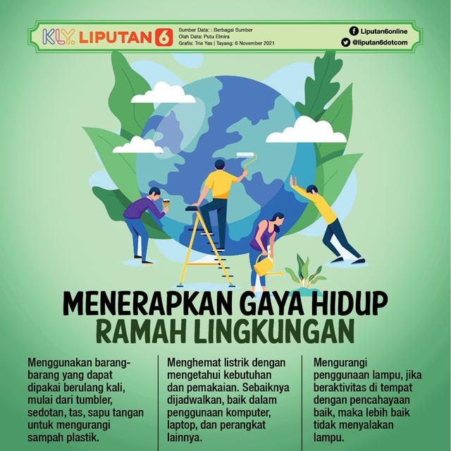 Infografis Menerapkan Gaya Hidup Ramah Lingkungan. (Liputan6.com/Triiyasni)