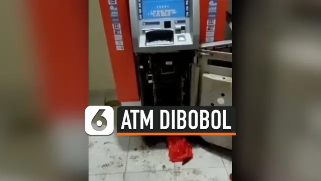VIDEO: 2 ATM Milik Bank BUMN dibobol Maling