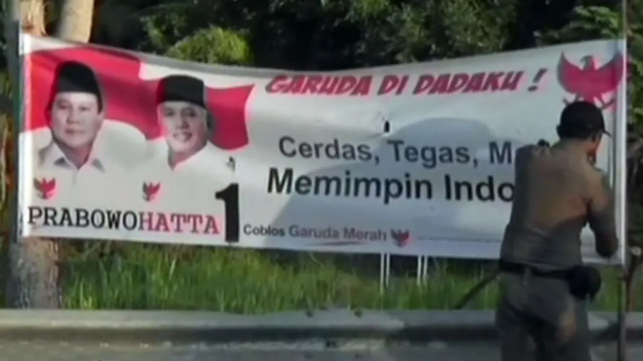 Penertiban Peraga Kampanye - Liputan6 Pagi