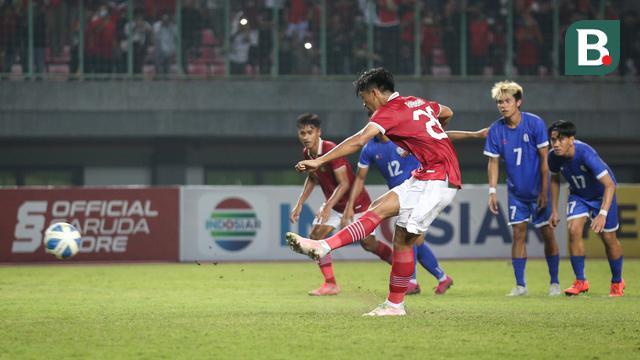 Foto: Parade Gol dan Selebrasi Rabbani Tasnim Saat Cetak Hattrick untuk Timnas Indonesia U-19 di Ajang Piala AFF U-19 2022