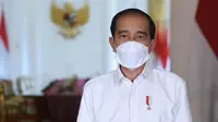 Presiden Joko Widodo (Jokowi) memberikan keterangan pers tentang pengembangan dan pembuatan vaksin COVID-19 harus ikuti prosedur dan kaidah ilmiah di Istana Kepresidenan Bogor, Jawa Barat, Jumat (12/3/2021). (Biro Pers Sekretariat Presiden)