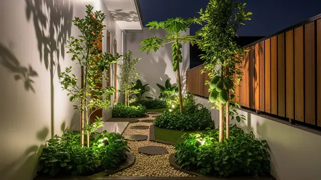 Kebun Buah Mini di Samping Rumah yang Sempit