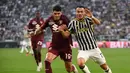 <p>Juventus berhasil unggul terlebih dahulu melalui gol Federico Gatti di awal babak kedua. (Isabella BONOTTO / AFP)</p>
