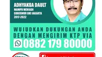 Pengumpulan KTP untuk Adhyaksa Dault maju sebagai Calon Gubernur DKI Jakarta