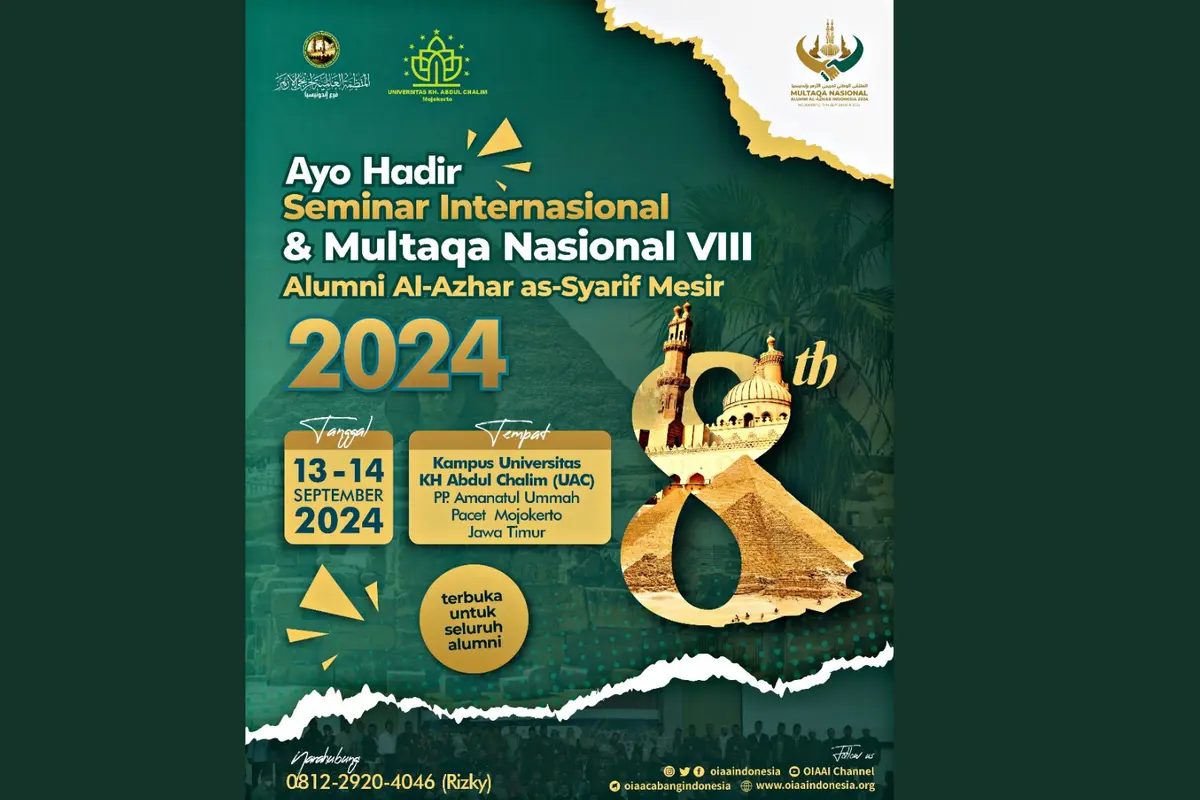Alumni Universitas Al-Azhar Mesir menggelar Multaqo OIAA VIII di Universitas KH Abdul Chalim (UAC) Pacet, Mojokerto (Dok. Istimewa)