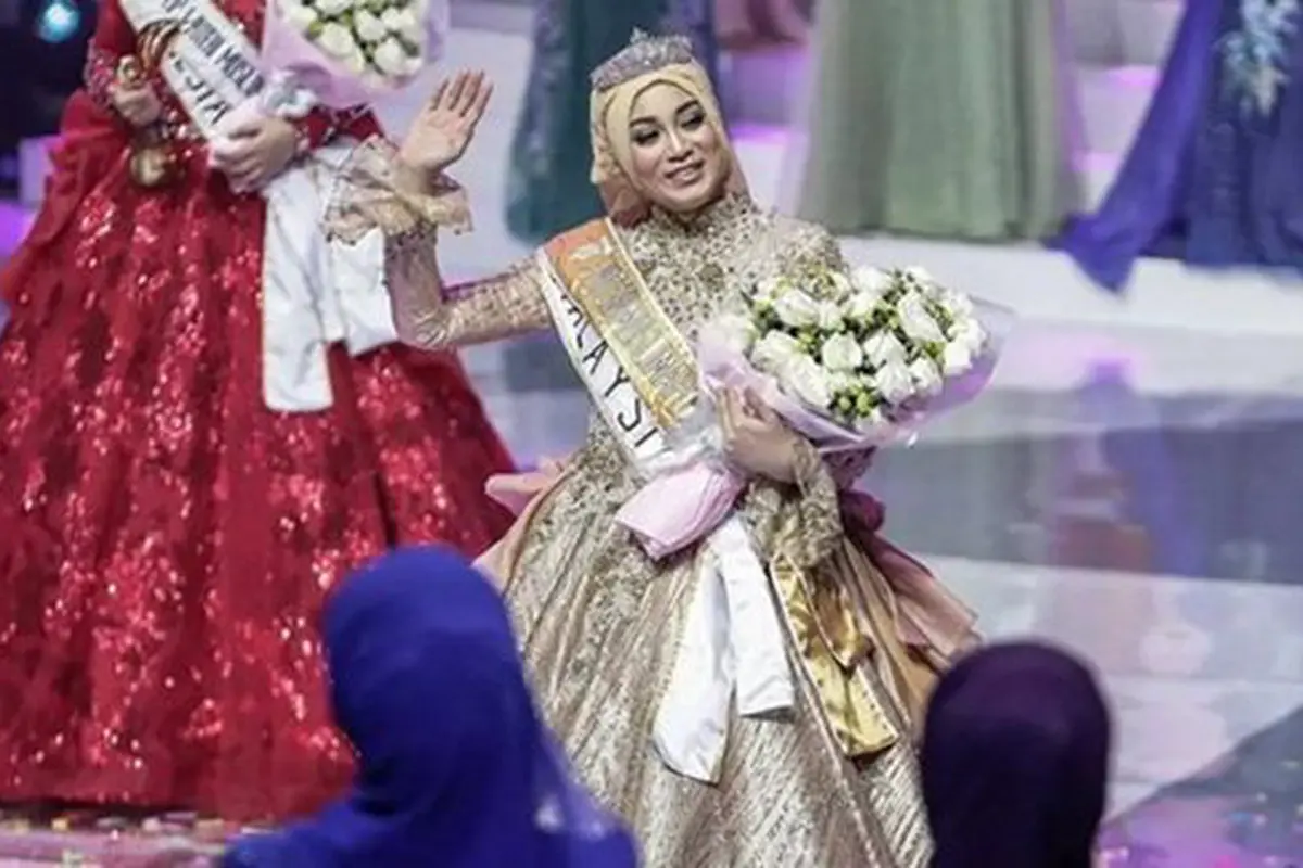 Uyaina Arshad pemenang Putri Muslimah 2018/copyright liputan6.com/Faizal Fanani