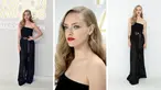 Foto kolase Amanda Seyfried saat menghadiri CFDA Fashion Awards di Cipriani South Street di New York pada Senin, 7 November 2022. (Photo by Evan Agostini/Invision/AP)