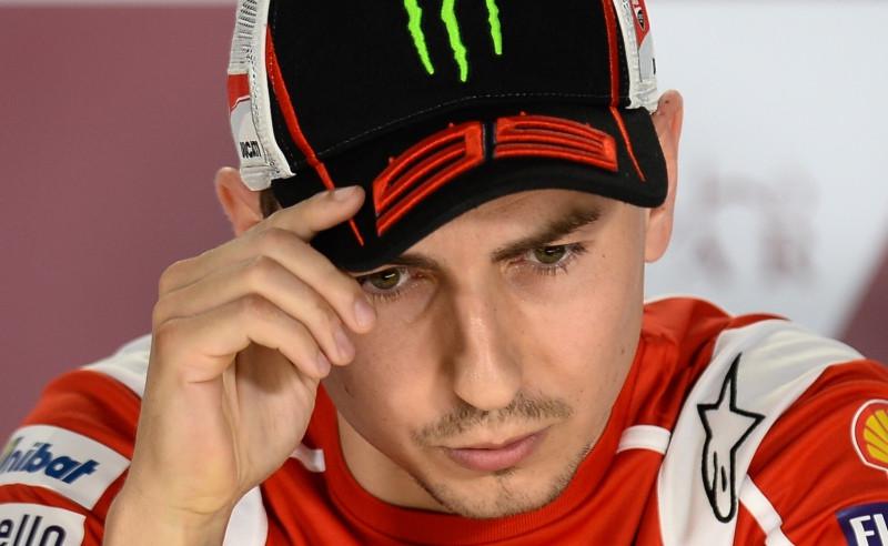 Pembalap Ducati Jorge Lorenzo (EPA/Noushad Thekkayil)