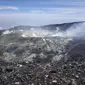 Penampakan Kawah Gunung Slamet, Jumat (9/8/2019) pukul 13.30 WIB. (Foto: Liputan6.com/Perhutani/Muhamad Ridlo)