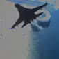 Jet Rusia tabrak drone AS di atas Laut Hitam. (Doc: U.S. European Command/ YouTube)