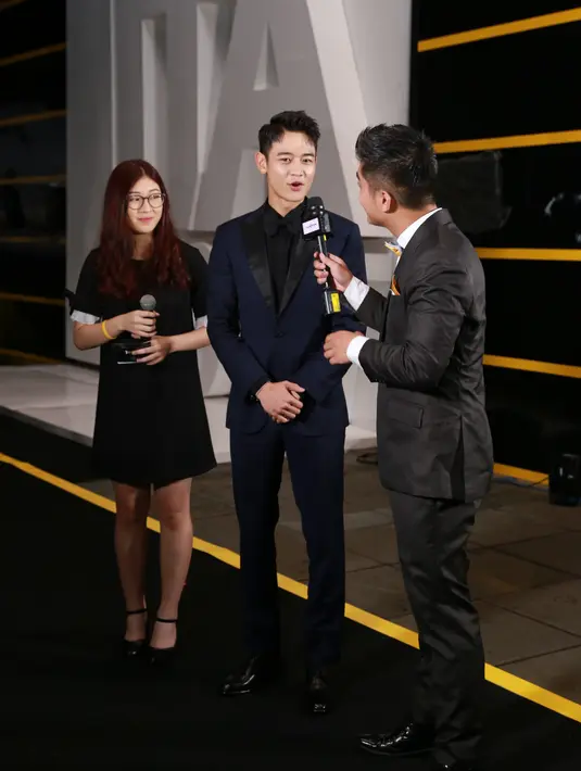 “Aku sangat senang bisa bertemu dengan Shawol di Indonesia lagi,” ungkap pemilik nama asli Choi Minho. (Adrian Putra/Bintang.com)