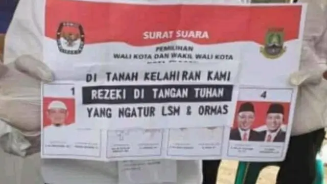 10 Potret Kocak Surat Suara Pilkada Dicoret Tangan Usil Pemilih
