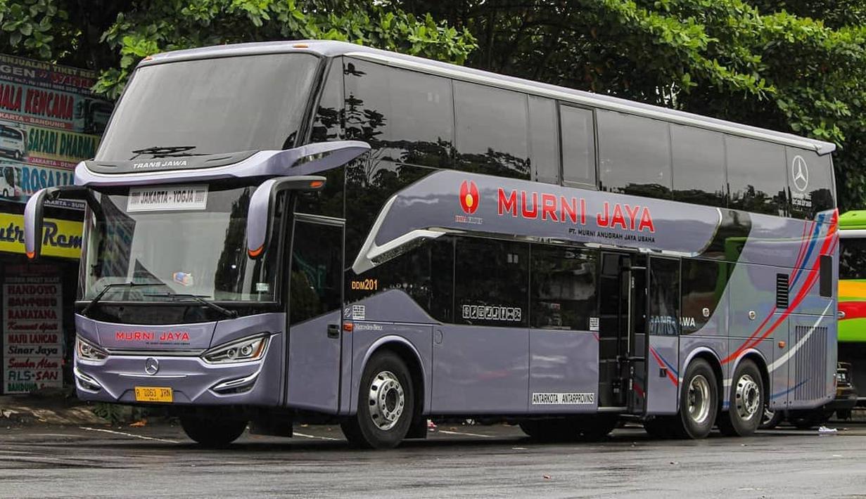 Laksana Legacy SR2 Double Decker menjadi satu-satunya varian bus tingkat dari Laksana. Bus double decker ini digunakan untuk memaksimalkan daya angkut penumpang. (Source: Instagram/@amarbayuu_)