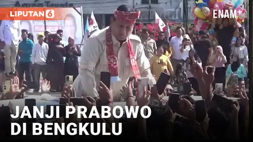 VIDEO: Ditemani Raffi Ahmad, Prabowo Kunjungi Bengkulu