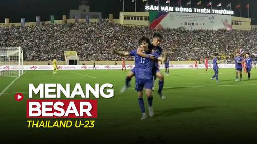 VIDEO: Highlights Grup B SEA Games 2021, Thailand Lumat Singapura 5-0