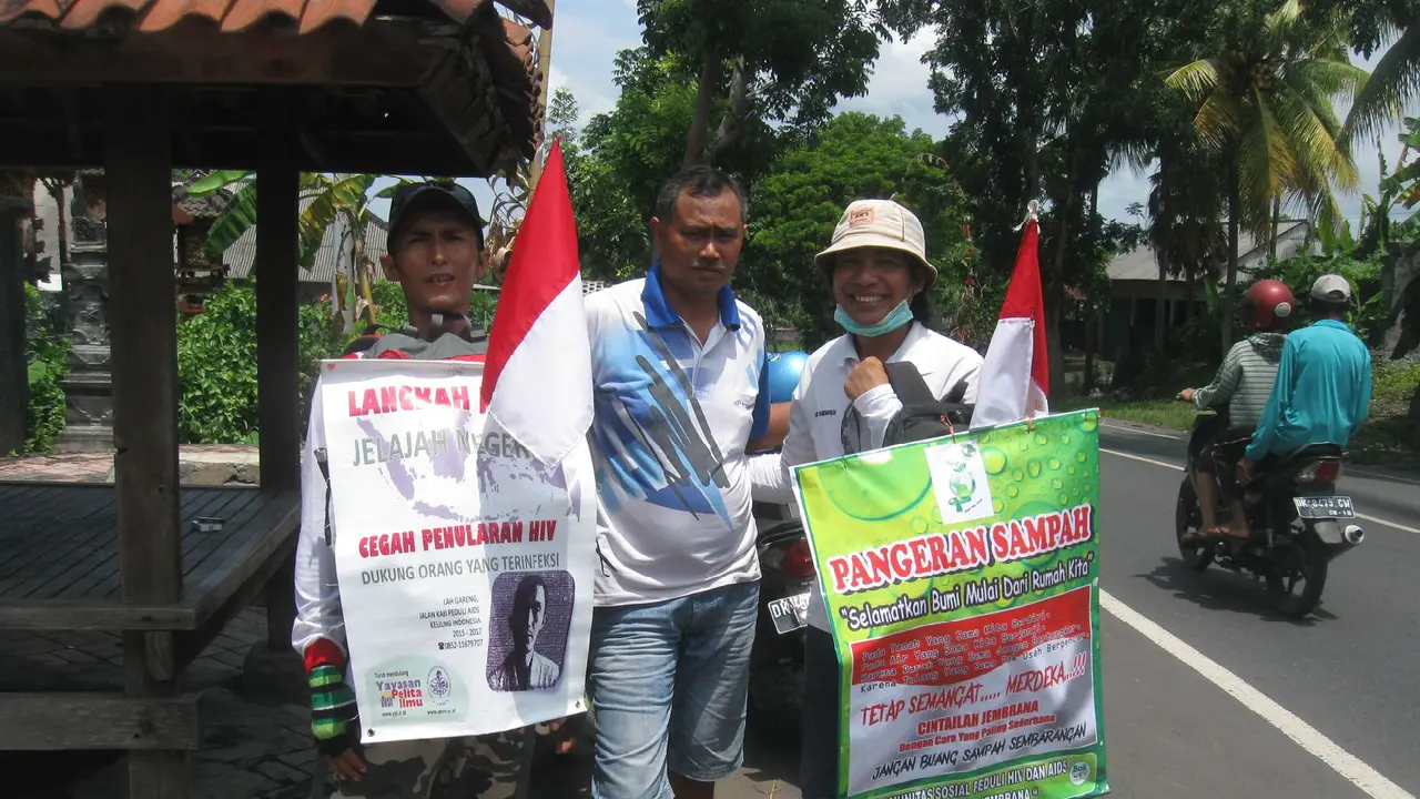 Hapus Stigma Negatif HIV/AIDS, Pria ini Jalan Kaki 10 Provinsi