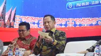 Menteri Dalam Negeri, Tito Karnavian dalam Rapat Koordinasi Kesiapan Penyelenggaraan Pilkada Serentak Tahun 2024 Wilayah Sumatra di Regale International Convention Centre, Medan, Sumatra Utara, Selasa (9/7/2024). (Foto: Istimewa)