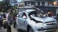 [VIDEO] Bus Tabrak Truk dan 3 Motor di Puncak, 3 Tewas