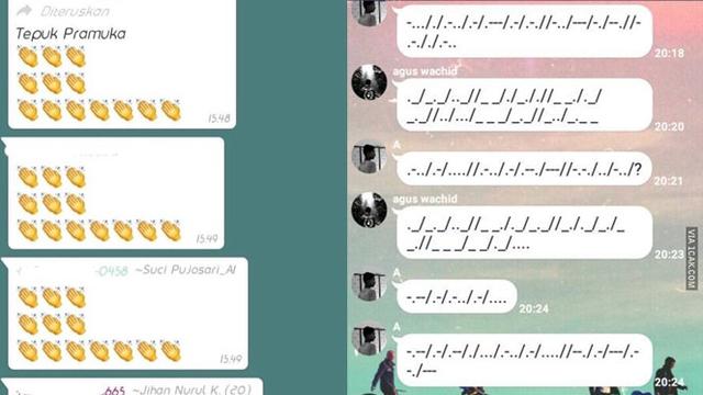 6 Chat Anak Pramuka Ini Penuh Kode Bikin Mikir Dua Kali Hot Liputan6 Com