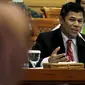 Kepala PPATK Muhammad Yusuf mengikuti Rapat Dengar Pendapat (RDP) dengan Komisi III DPR, Jakarta, Kamis (11/2). RDP tersebut meminta pendapat penjelasan terkait dengan legislasi dan pengawasan. (Liputan6.com/Johan Tallo)