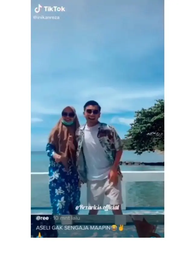7 Potret Mesra Ria Ricis dengan Artis TikTok Reza Surya, Didoakan Berjodoh