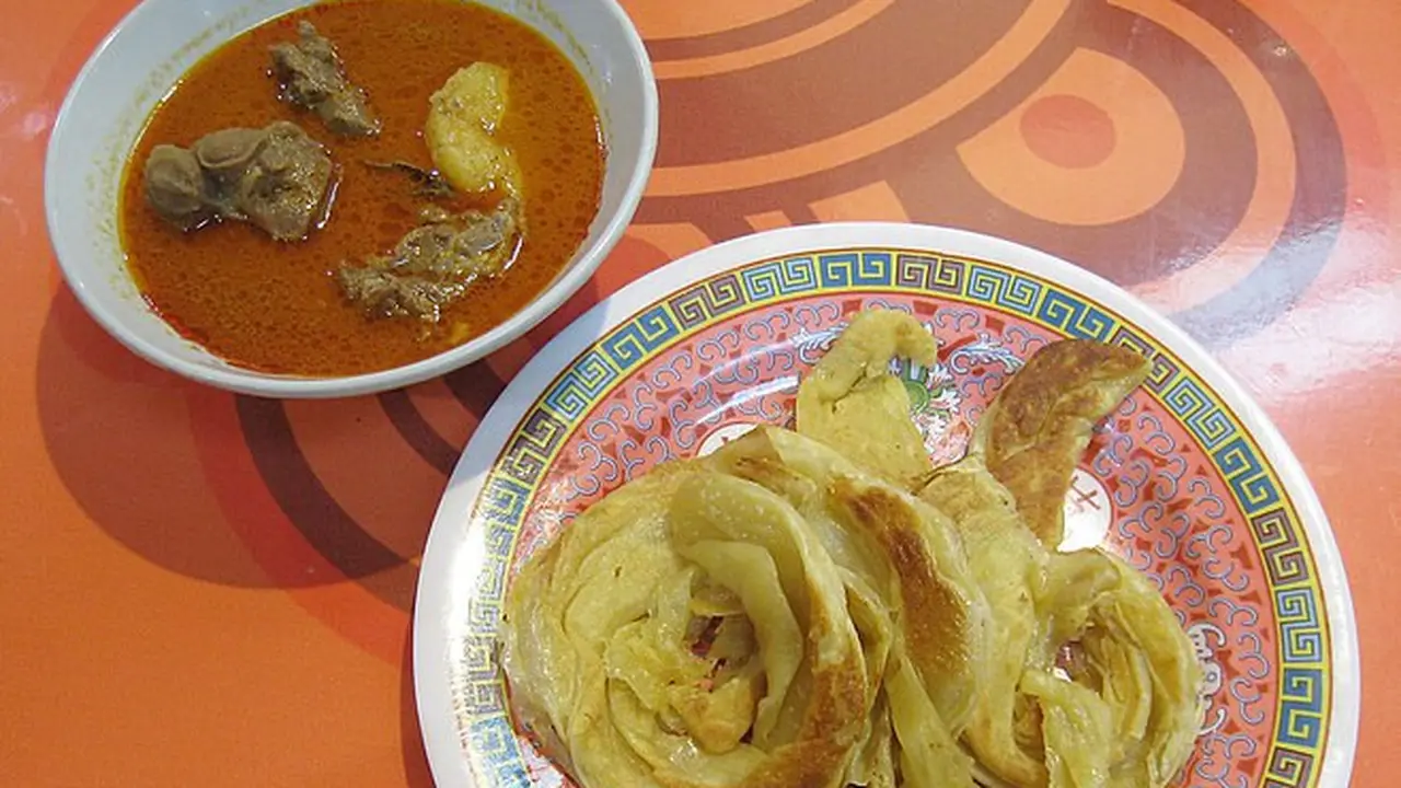 Semangkuk kari kambing aceh dan cane