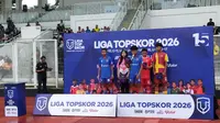 Pembukaan Liga TopSkor Greater Jakarta musim 2026 digelar di Stadion Madya, Senayan, Jakarta, Minggu (11-1-2026). (Bola.com/Roby Dian)