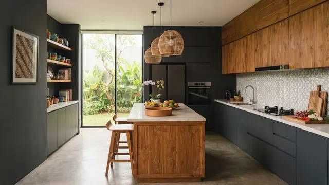 9 Cara Membuat Dapur Gelap Terlihat Lebih Modern, Manfaatkan Warna dan Material