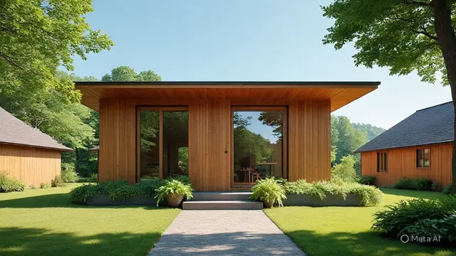 Model Rumah Kayu Modern Tipe 21 Terbaru