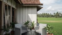 9 Model Teras Rumah Desa dengan Kursi Cor Minimalis yang Nyaman, Menciptakan Ketenangan