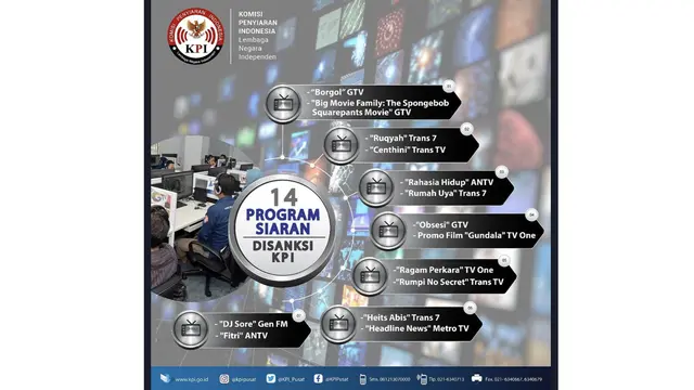 14 Program yang Kena Sanksi KPI
