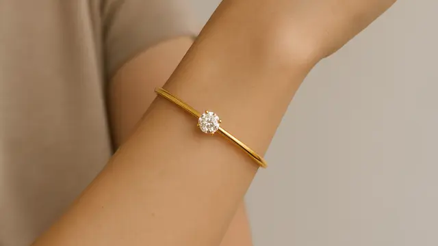 Model Gelang Emas untuk Investasi, Lebih Baik Berapa Karat?/ Ilustrasi AI