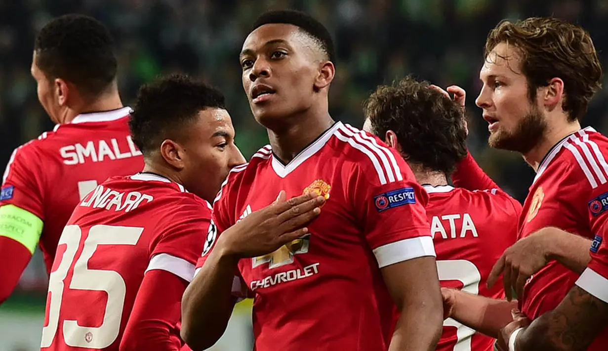 Sebelum Anthony Martial, pemain MU lain yang pernah meraih Golden Boy Award adalah Wayne Rooney pada 2004 dan Anderson pada 2008. (AFP/John Macdougall)