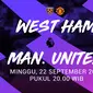 Premier League - West Ham United Vs Manchester United (Bola.com/Adreanus Titus)